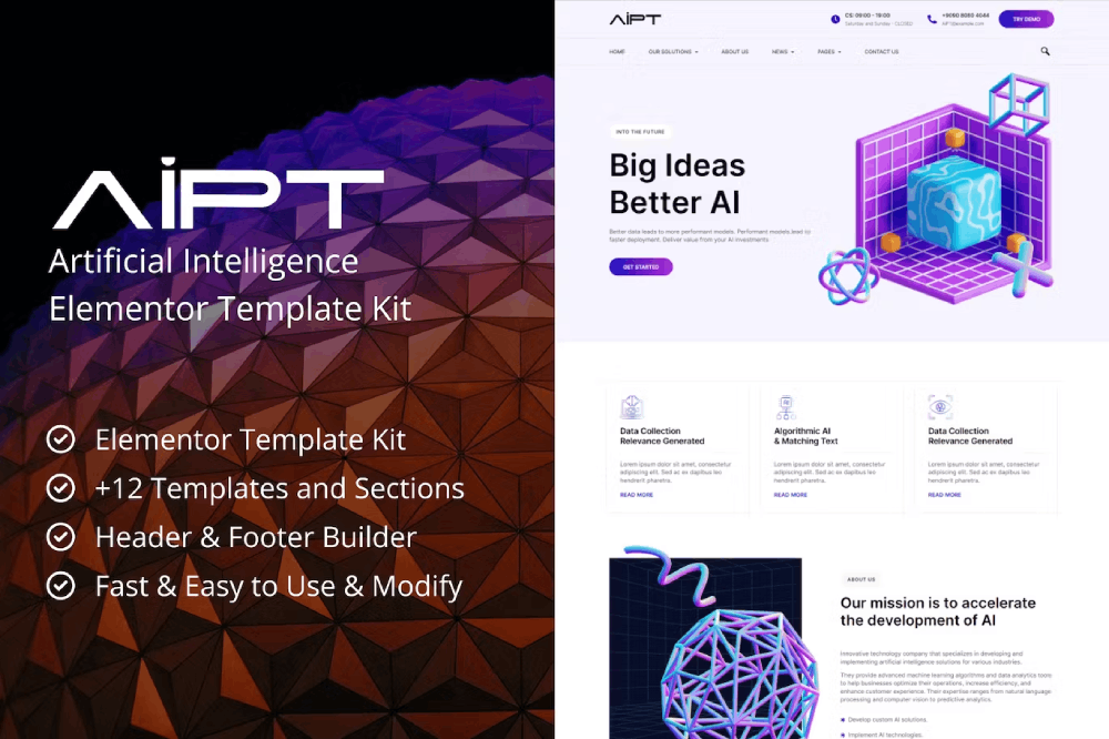 Aipt – Artificial Intelligence Company Elementor Template Kit Aipt – Artificial Intelligence Company Elementor Template Kit