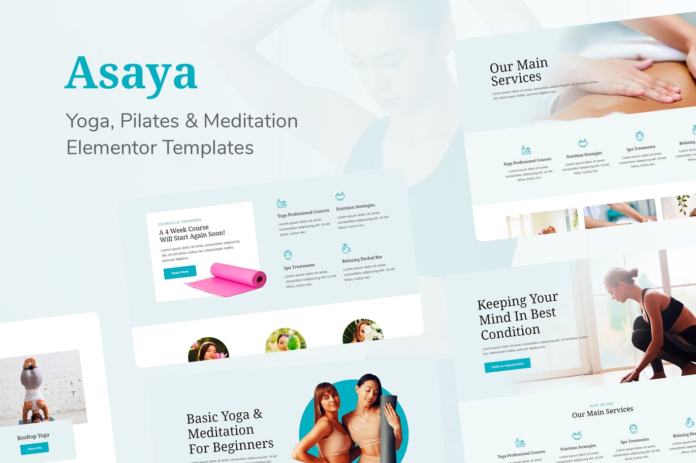 Asaya – Yoga & Meditation Elementor Kit