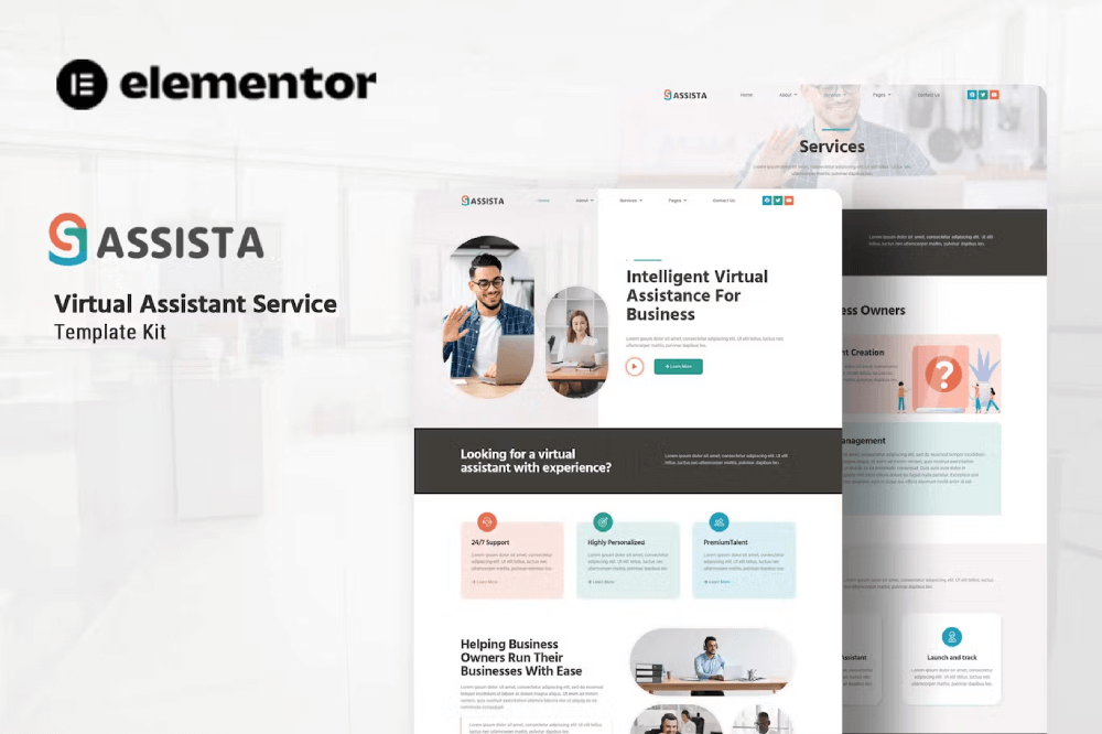 Assista – Virtual Assistant Service Elementor Template Kit Assista – Virtual Assistant Service Elementor Template Kit