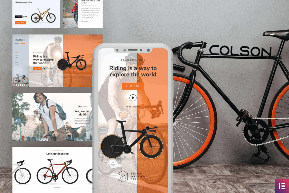Colson Bike Woocommerce Elementor Template Kit