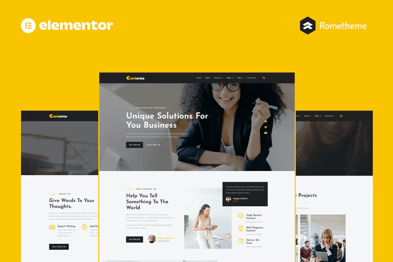 Contenta – Content Writing Services Full Site