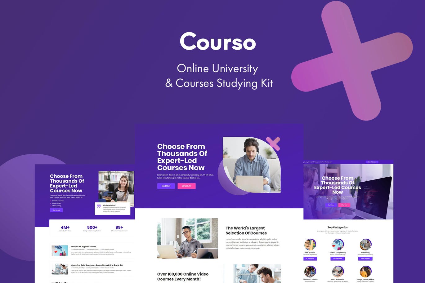 Courso – Online University & Courses Elementor Template Kit