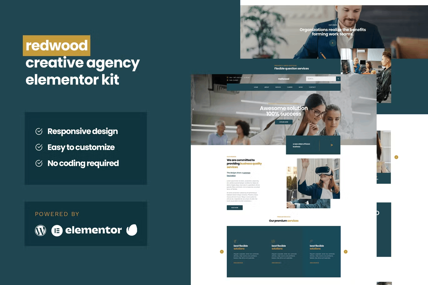 Redwood – Creative Agency Business Template Kit
