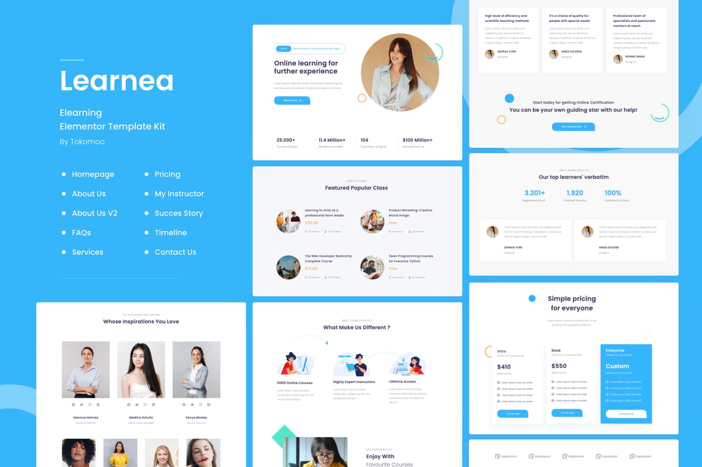 Learnera | E-Learning Elementor Template Kit