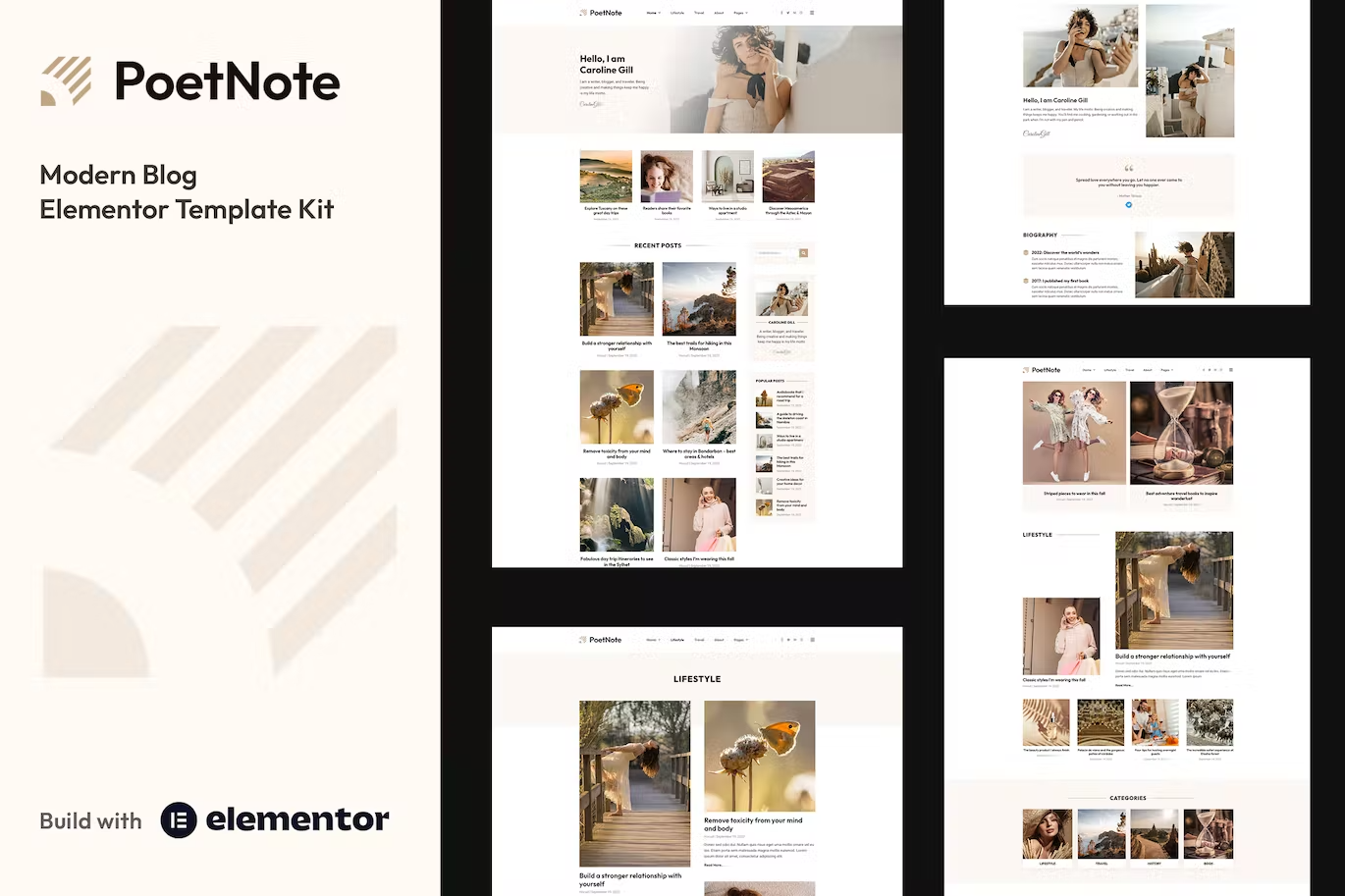 Poetnote – Modern Blog Elementor Pro Template Kit