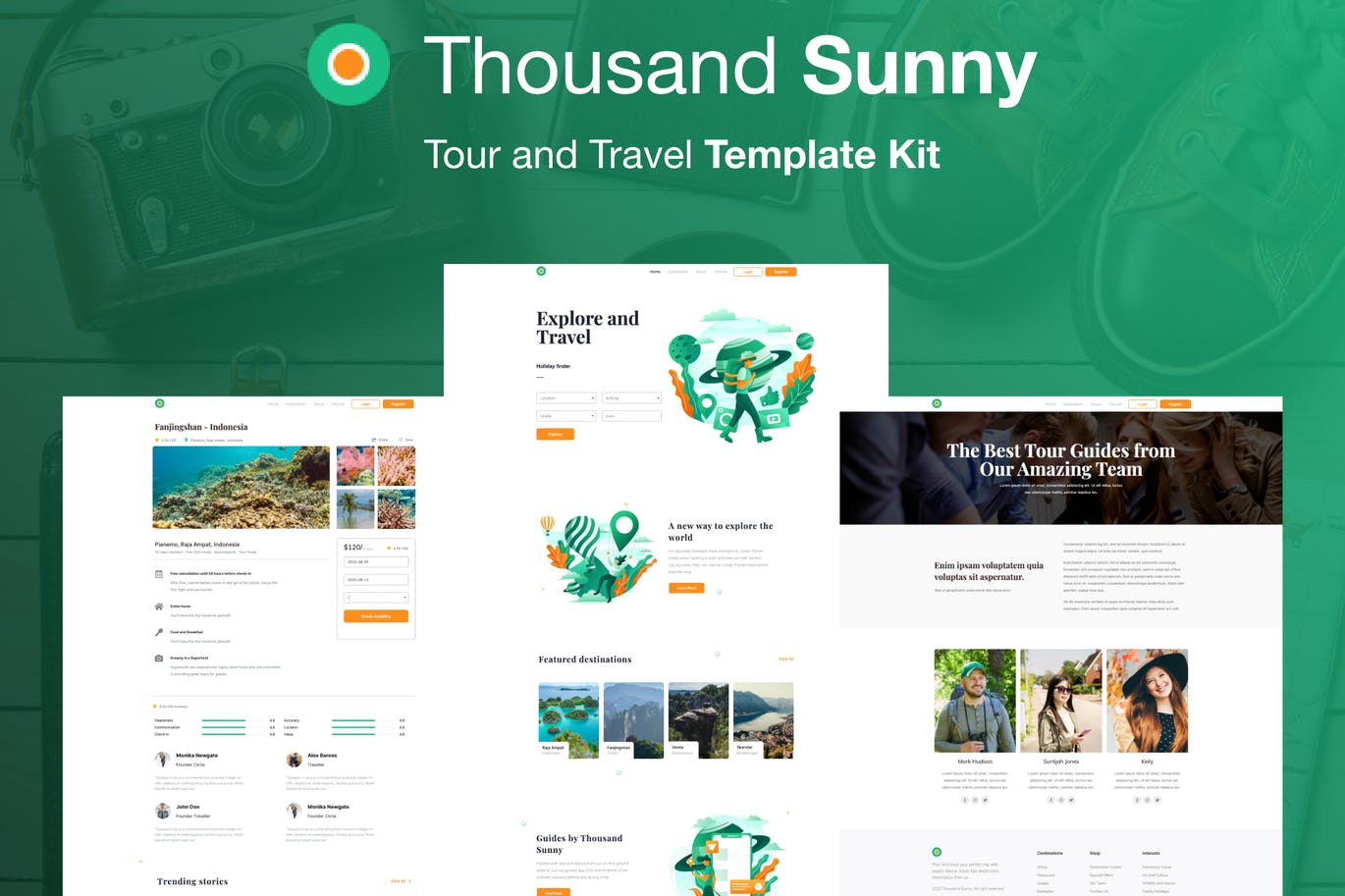 Thousand Sunny – Travel Elementor Kit