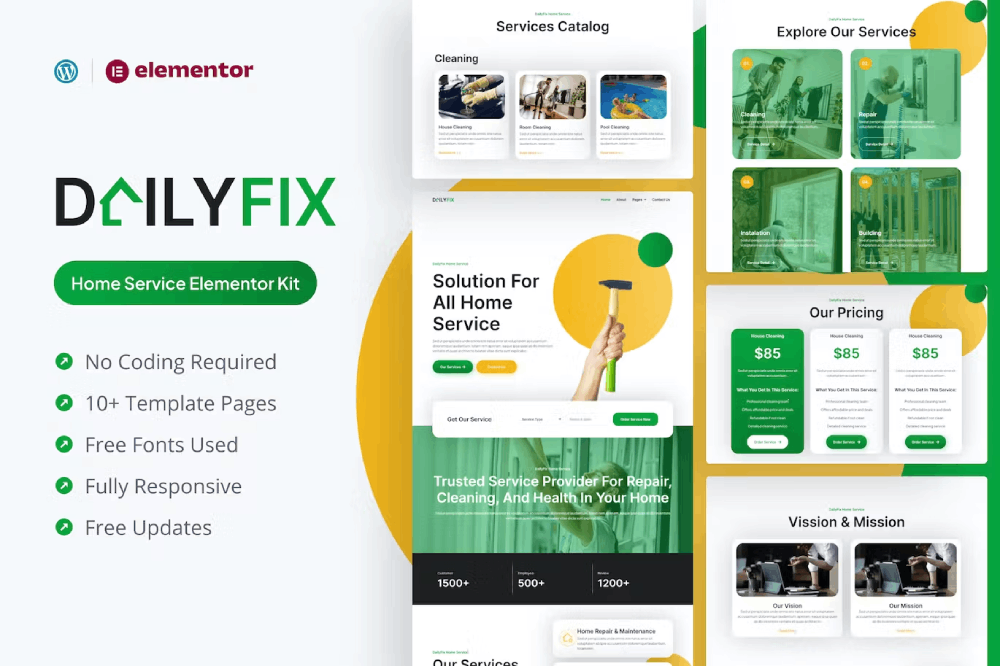 Dailyfix – Home Service Elementor Template Kit Dailyfix – Home Service Elementor Template Kit