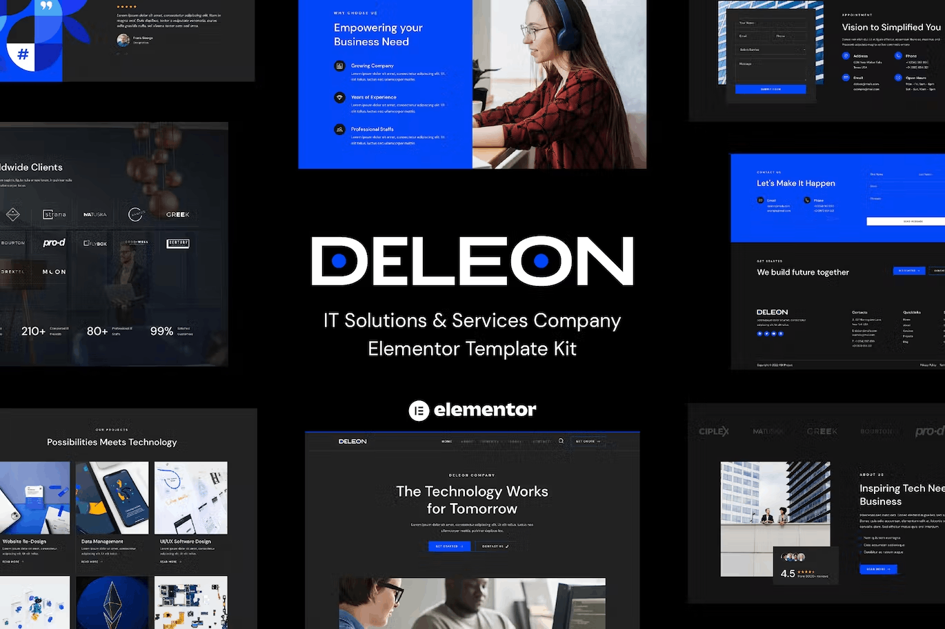 Deleon – It Solutions & Services Company Elementor Template Kit