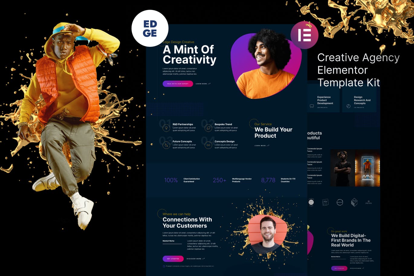 Edge – Modern Creative Agency Elementor Template Kit