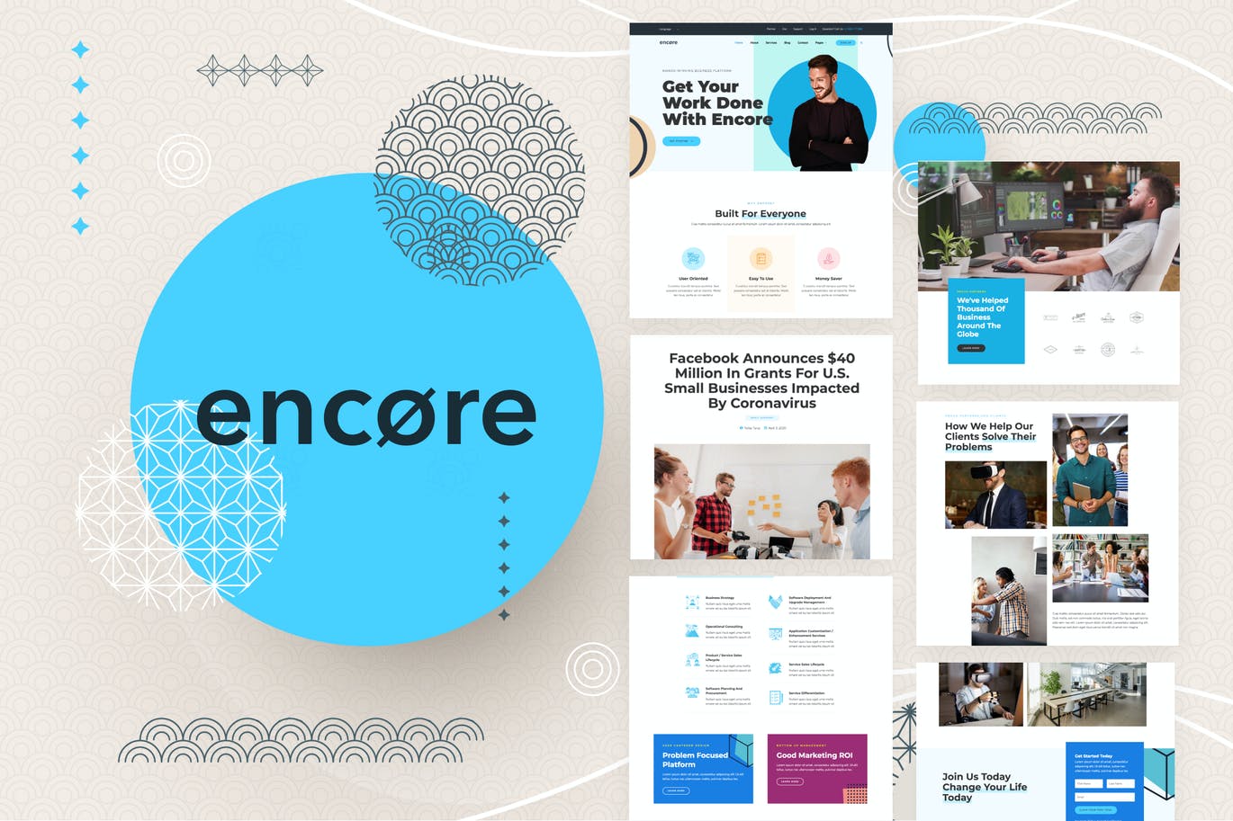Encore – Multi-Purpose Business Template Kit
