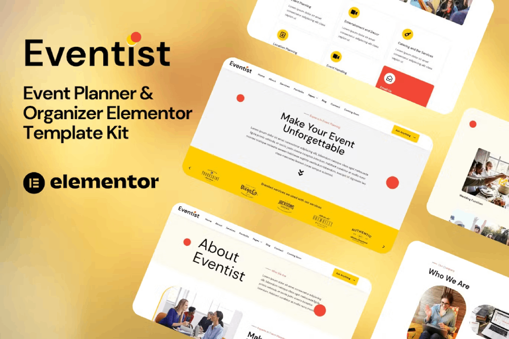 Eventist – Event Planner & Organizer Elementor Template Kit