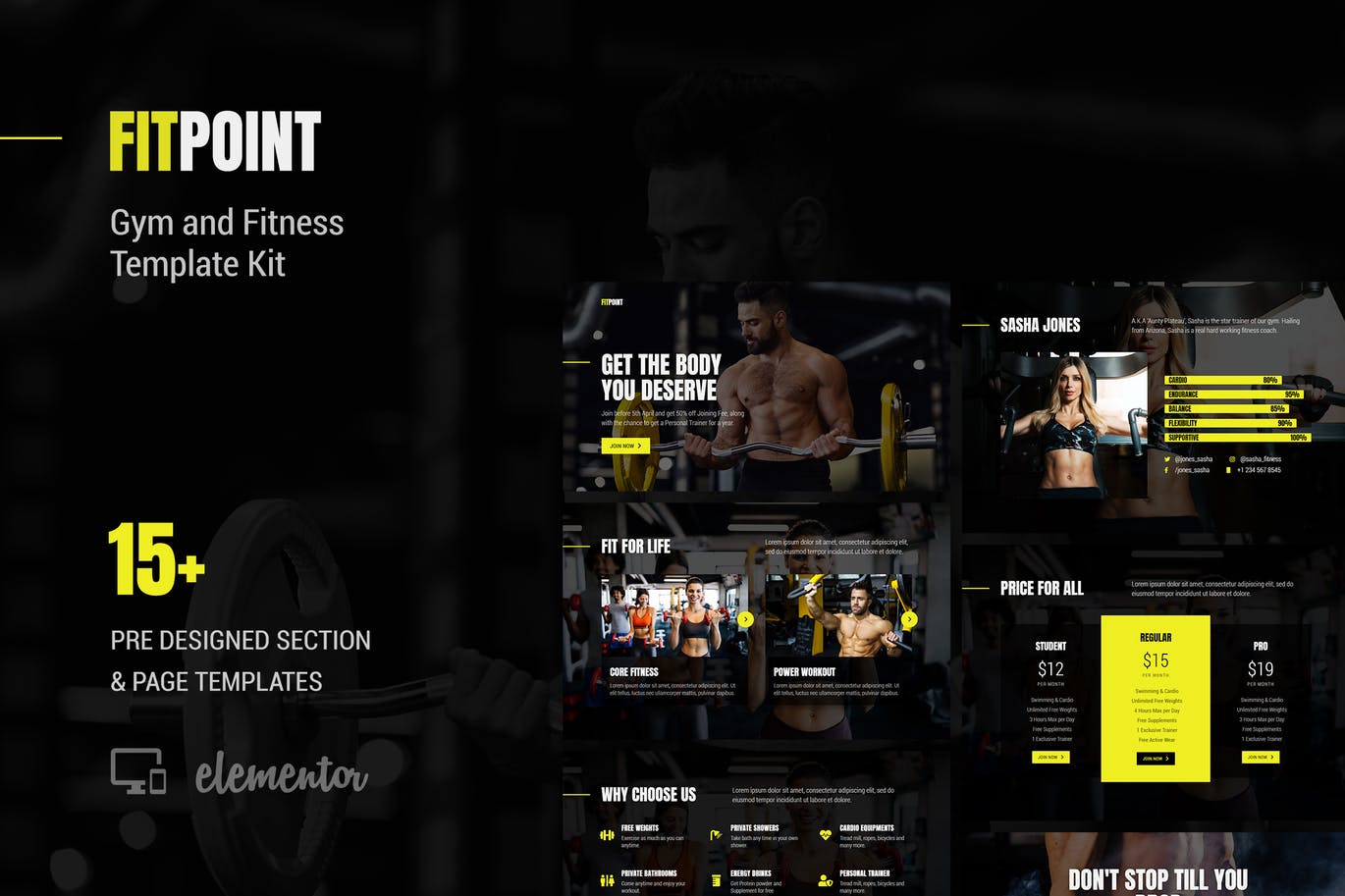 Fit Point – Gym & Fitness Template Kit