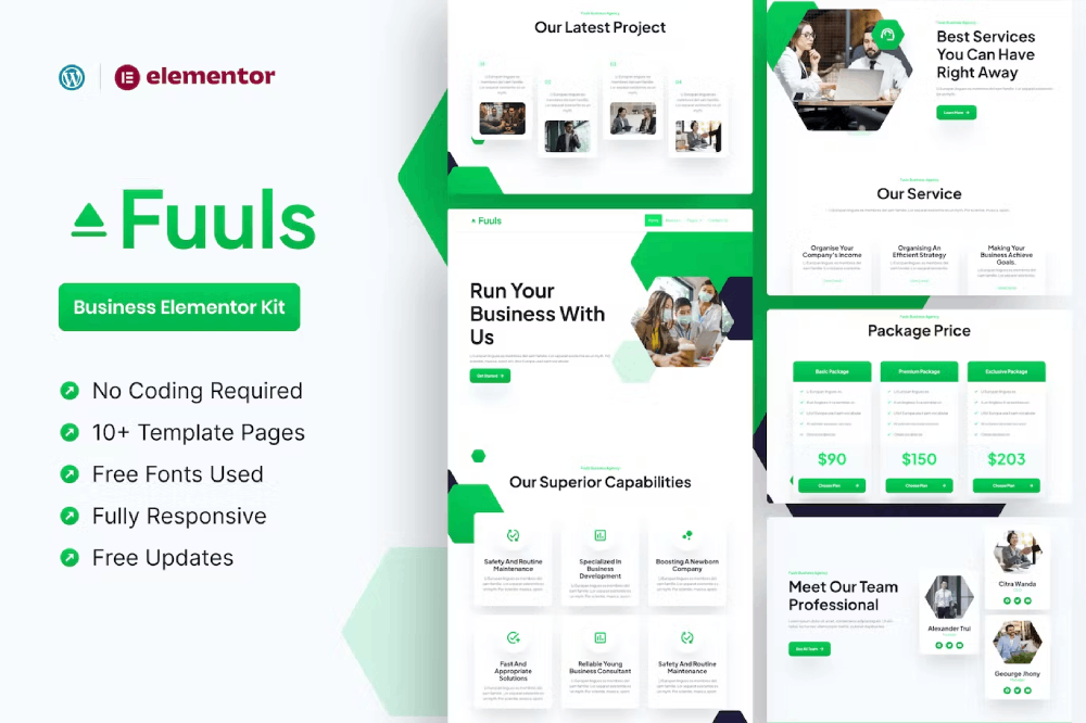 Fuuls – Business Elementor Pro Template Kit