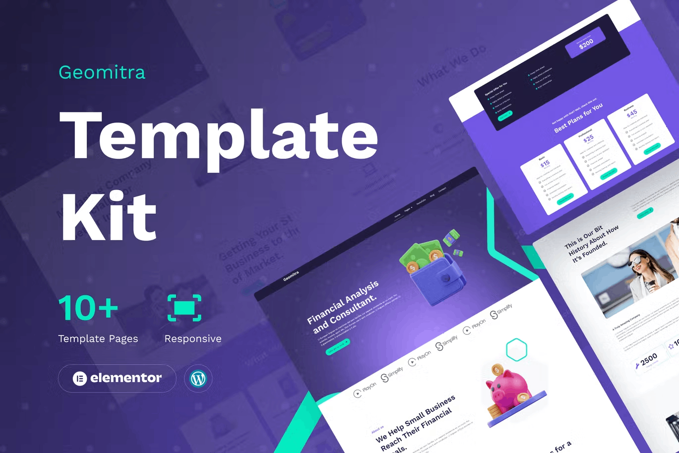 Geomitra – Creative Financial Elementor Pro Template Kit Geomitra – Creative Financial Elementor Pro Template Kit