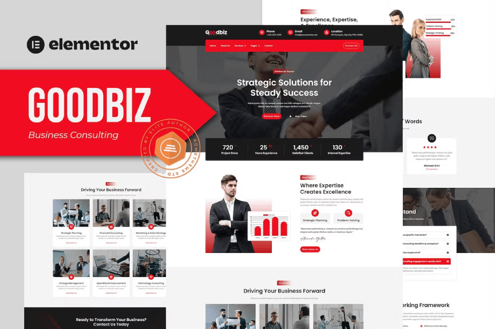 Goodbiz – Business Consulting Elementor Template Kit Goodbiz – Business Consulting Elementor Template Kit
