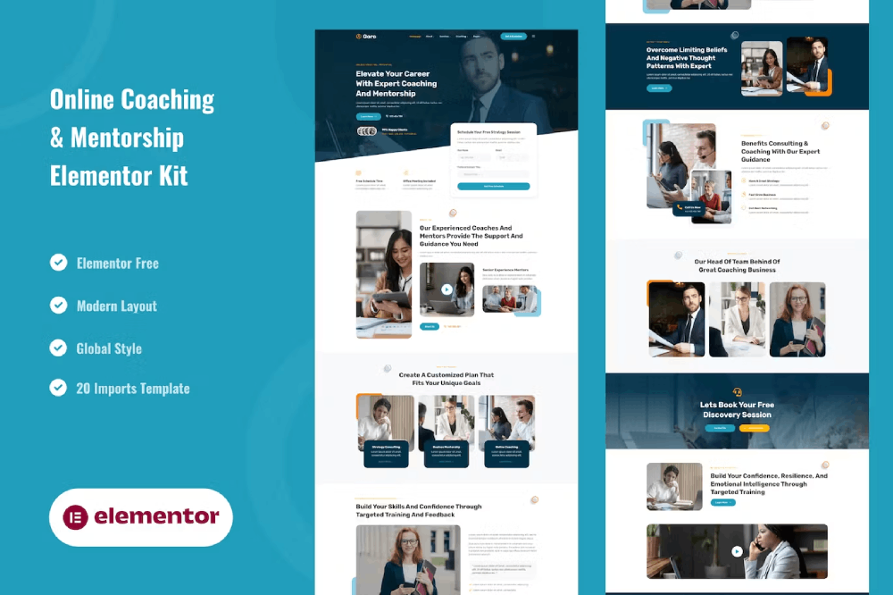 Goro – Online Coaching & Mentorship Elementor Template Kit Goro – Online Coaching & Mentorship Elementor Template Kit
