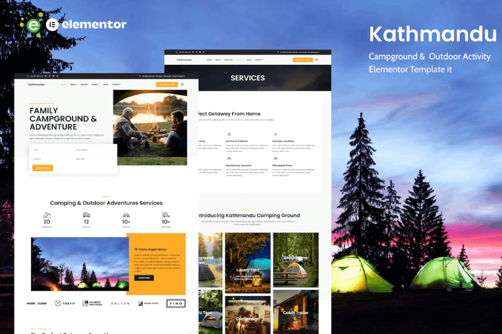 Kathmandu – Campground And Outdoor Activity Template Kit