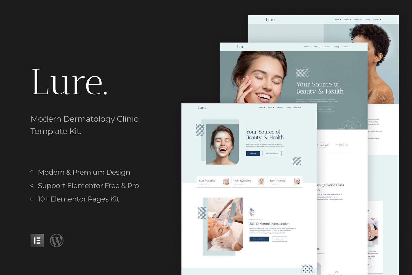Lure – Modern Dermatology Template Kit