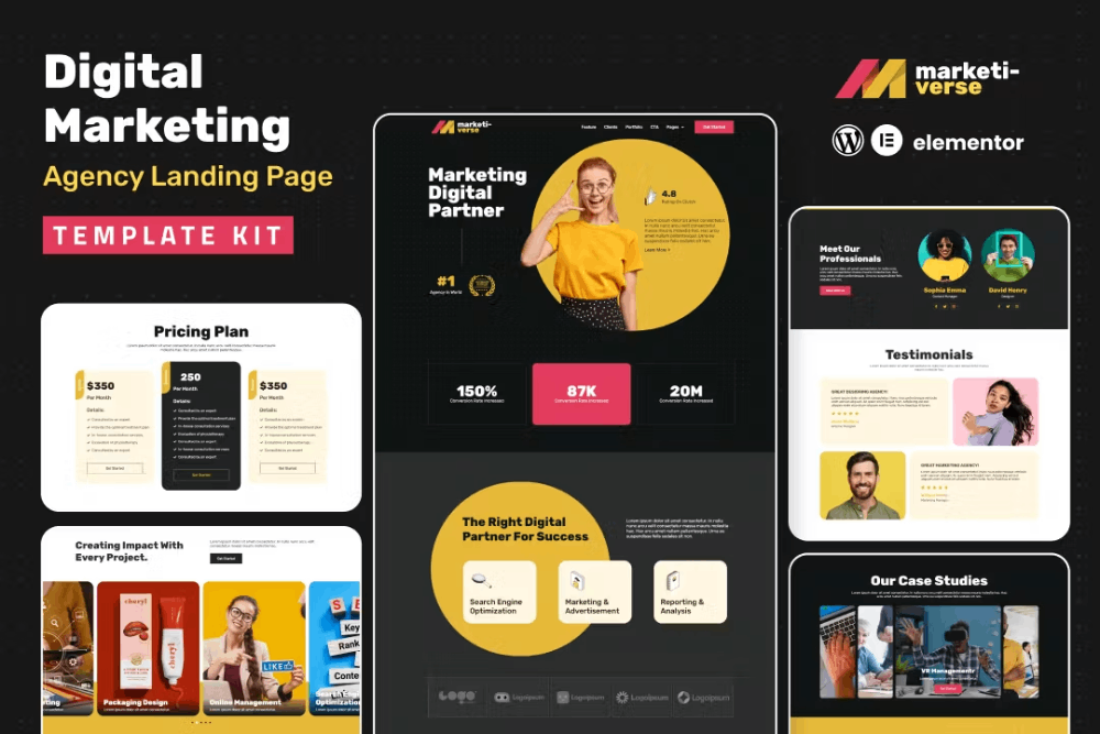 Marketiverse – Digital Marketing Services One Page Elementor Template Kit Marketiverse – Digital Marketing Services One Page Elementor Template Kit
