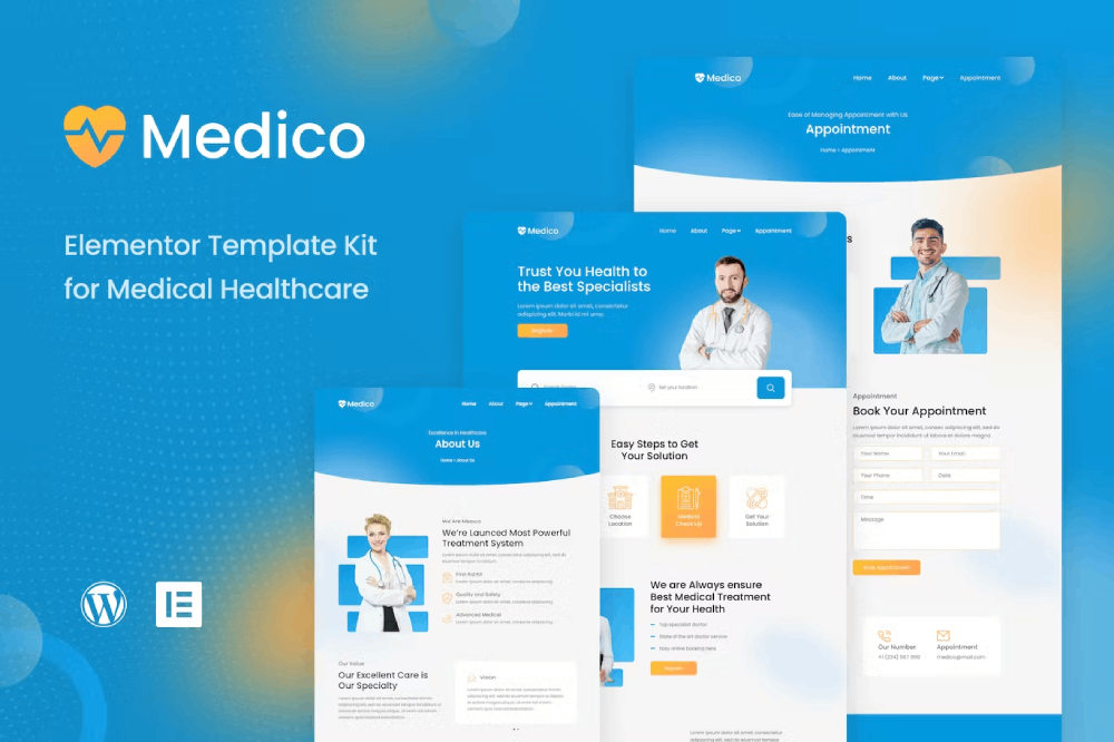 Medico – Medical & Healthcare Elementor Template Kit Medico – Medical & Healthcare Elementor Template Kit