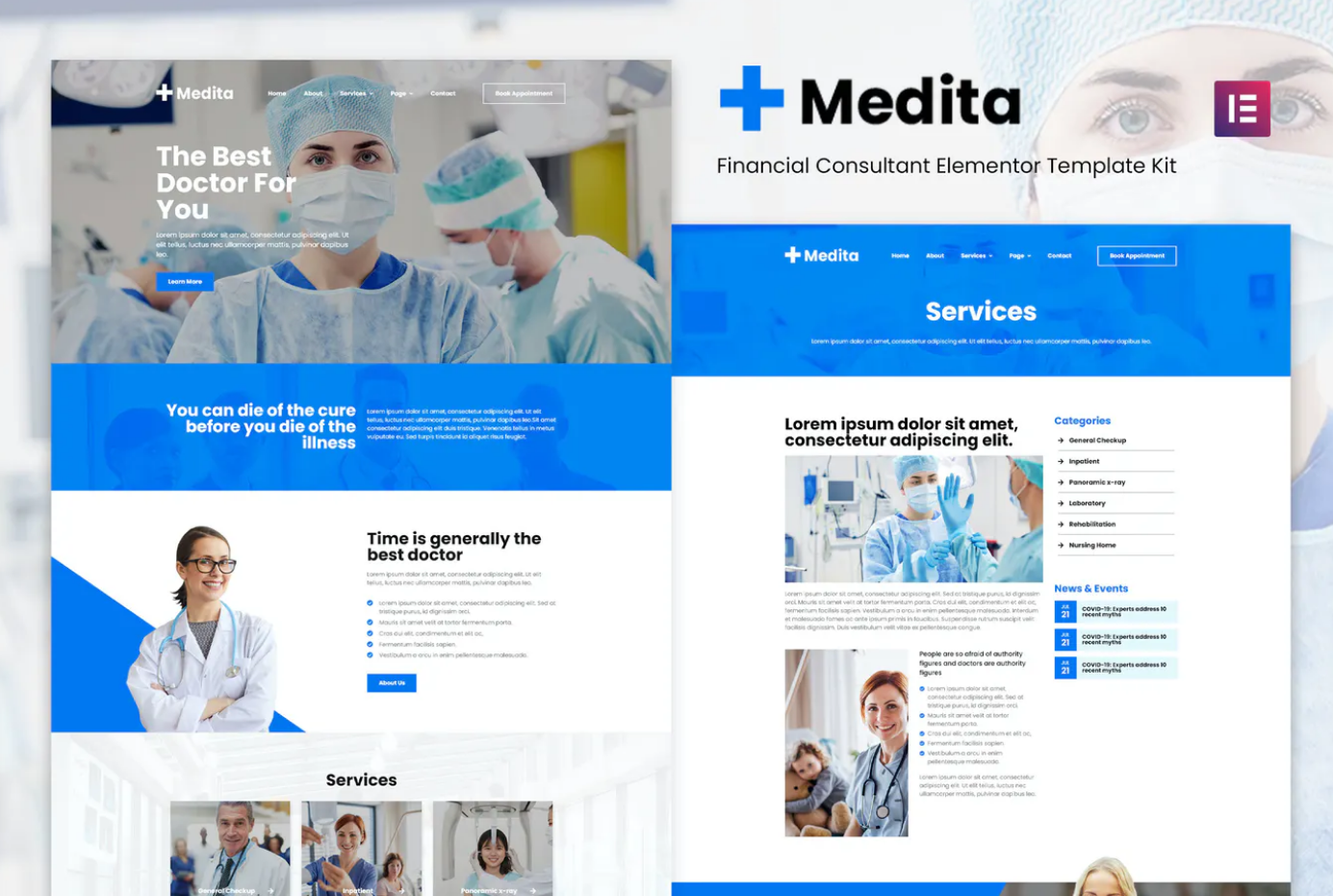 Medita – Medical Service Elementor Template Kit