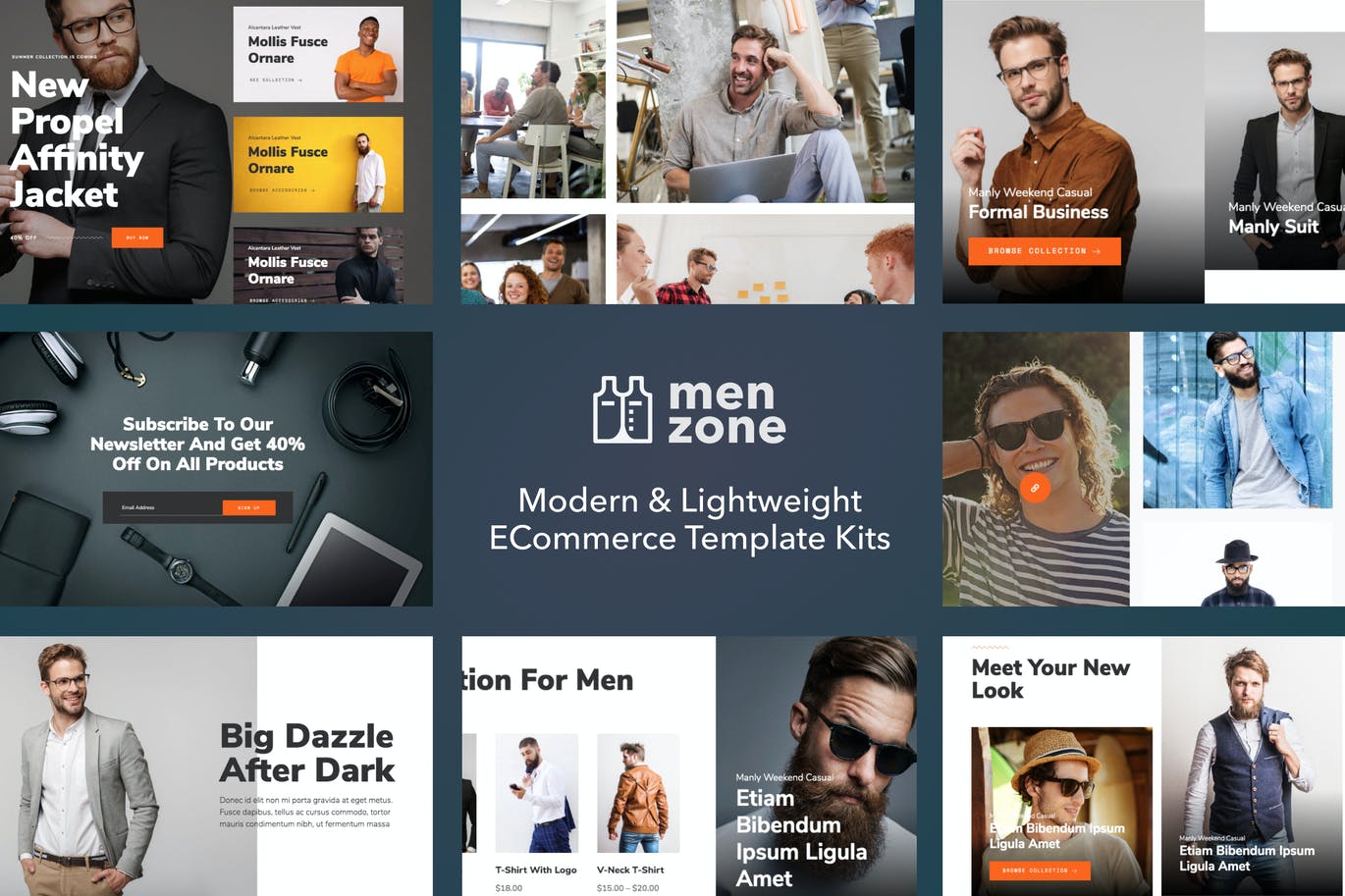 Menzone – Modern Ecommerce Template Kit