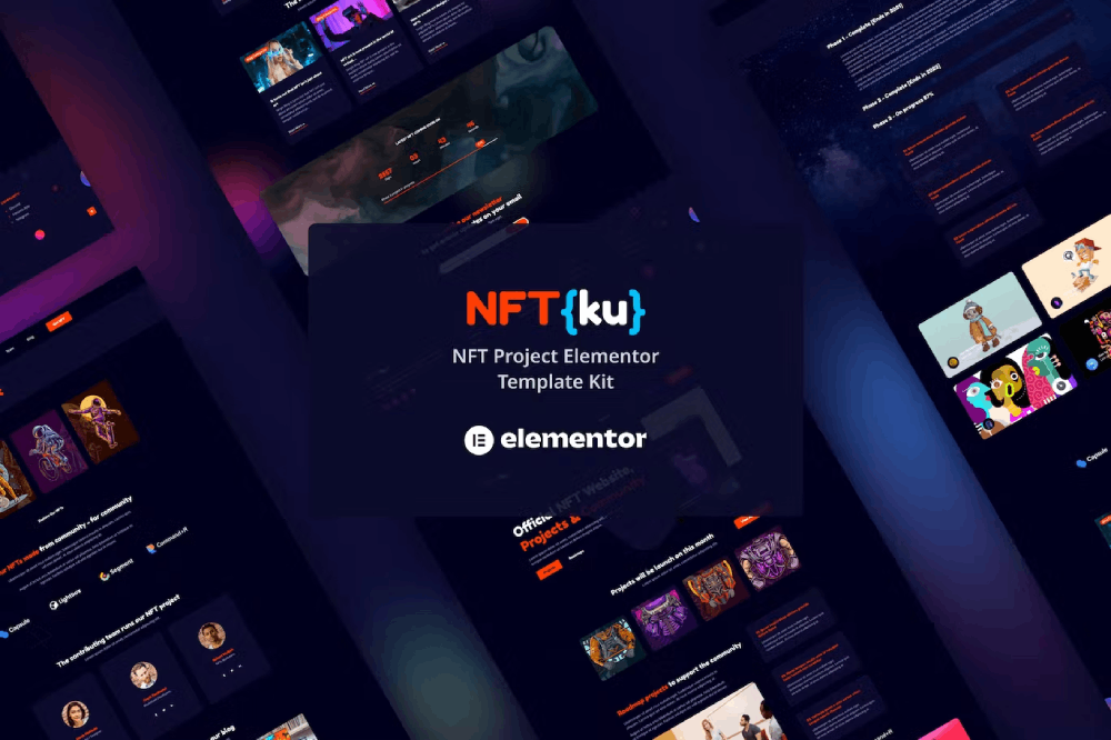 Nftku – Nft Project Elementor Template Kit