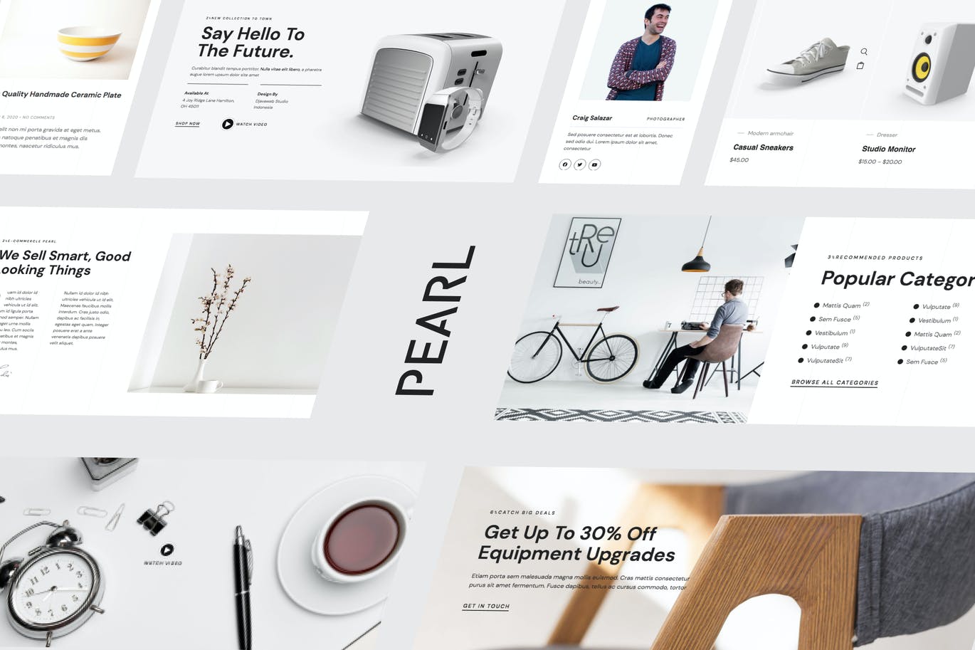 Pearl – Modern & Simple Woocommerce Store Template Kit