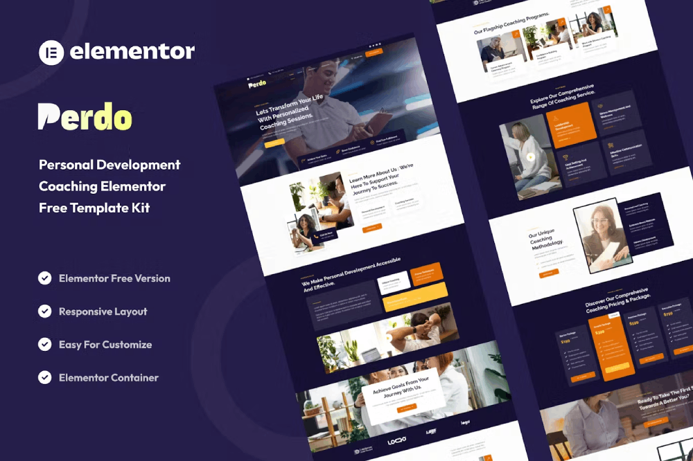 Perdo – Personal Development Coaching Elementor Template Kit Perdo – Personal Development Coaching Elementor Template Kit