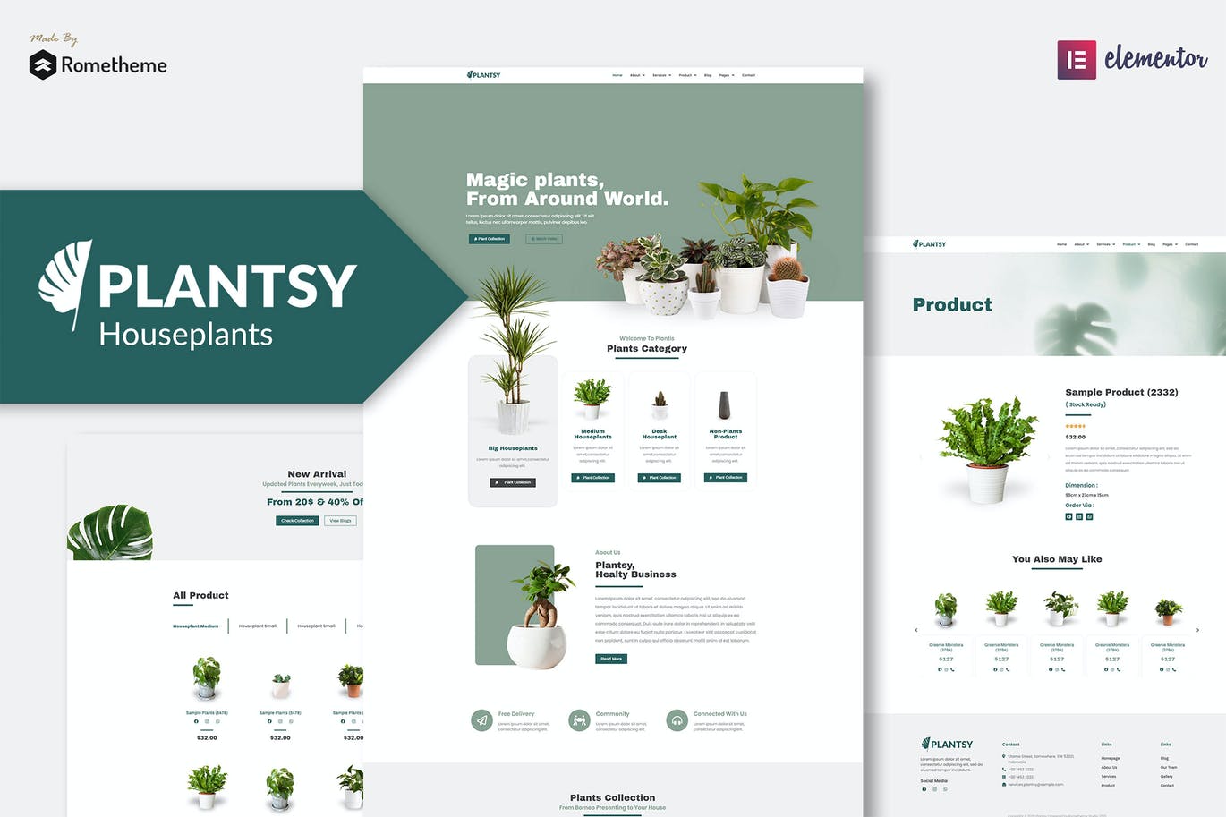 Plantsy – Houseplants Elementor Template Kit Plantsy – Houseplants Elementor Template Kit