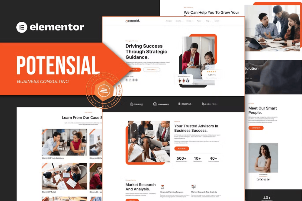 Potensial – Business Consulting Elementor Template Kit