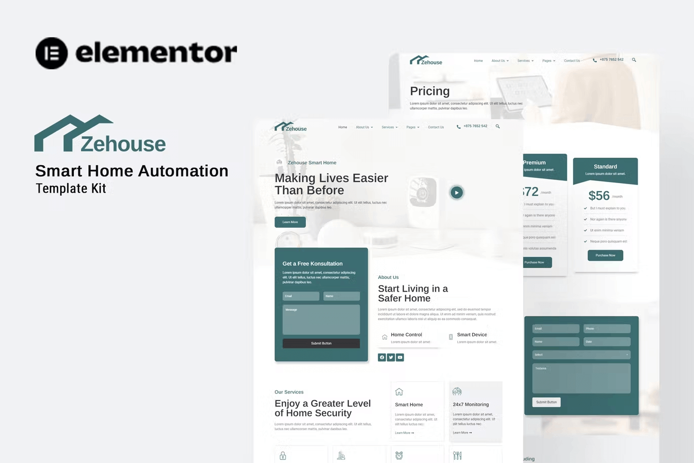 Zehouse – Smarthome Automation Elementor Template Kit