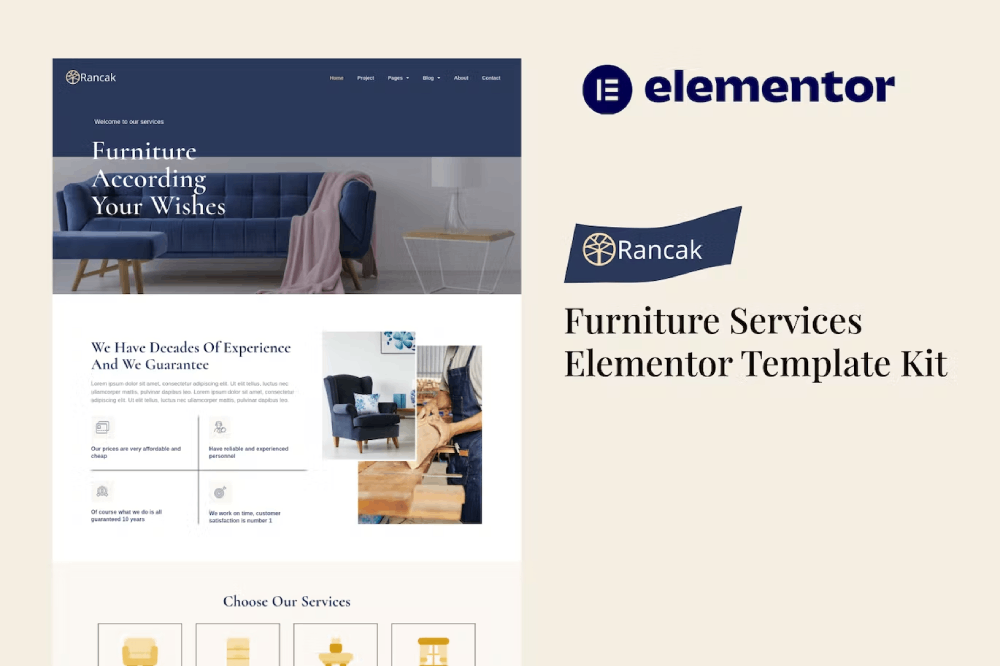Rancak – Furniture Services Elementor Template Kit Rancak – Furniture Services Elementor Template Kit