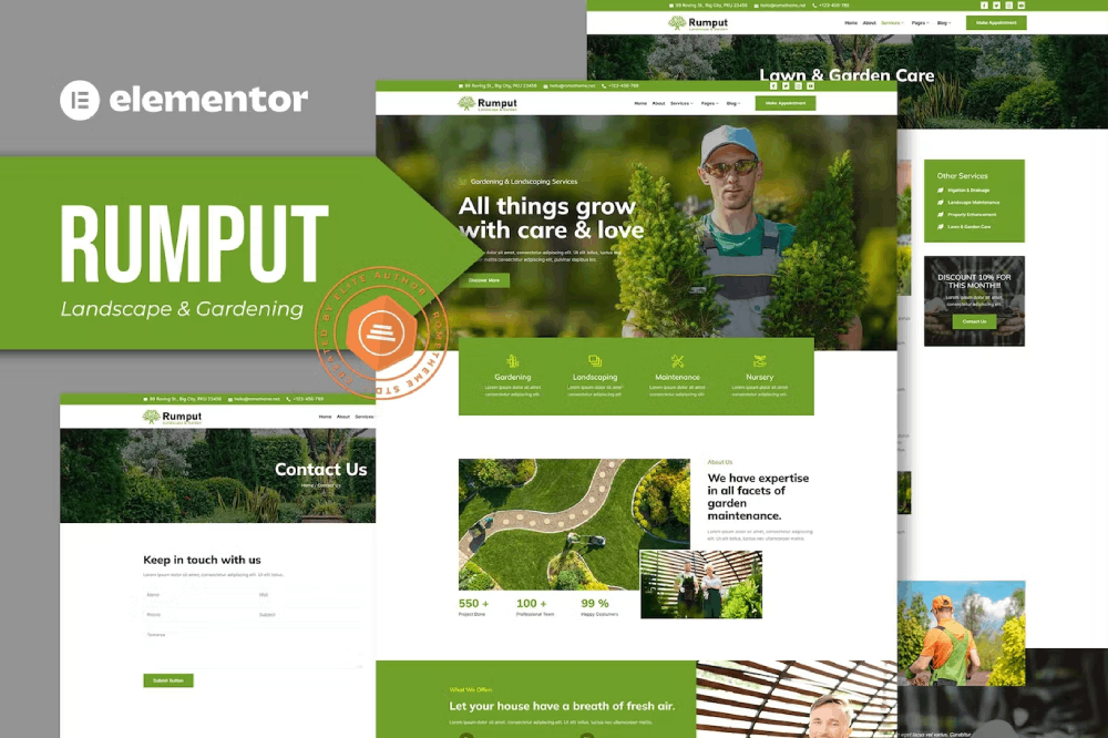Rumput – Landscape & Gardening Services Elementor Template Kit Rumput – Landscape & Gardening Services Elementor Template Kit