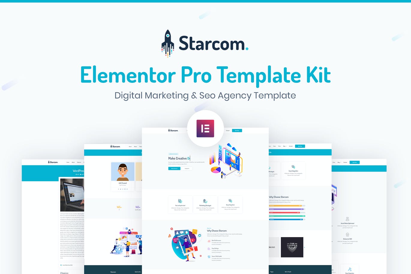 Starcom – Saas & Startup Template Kit
