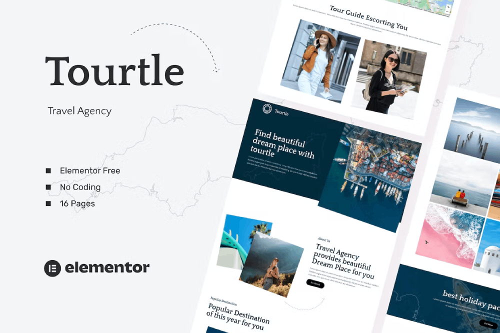 Tourtle – Travel Agency Template Kit