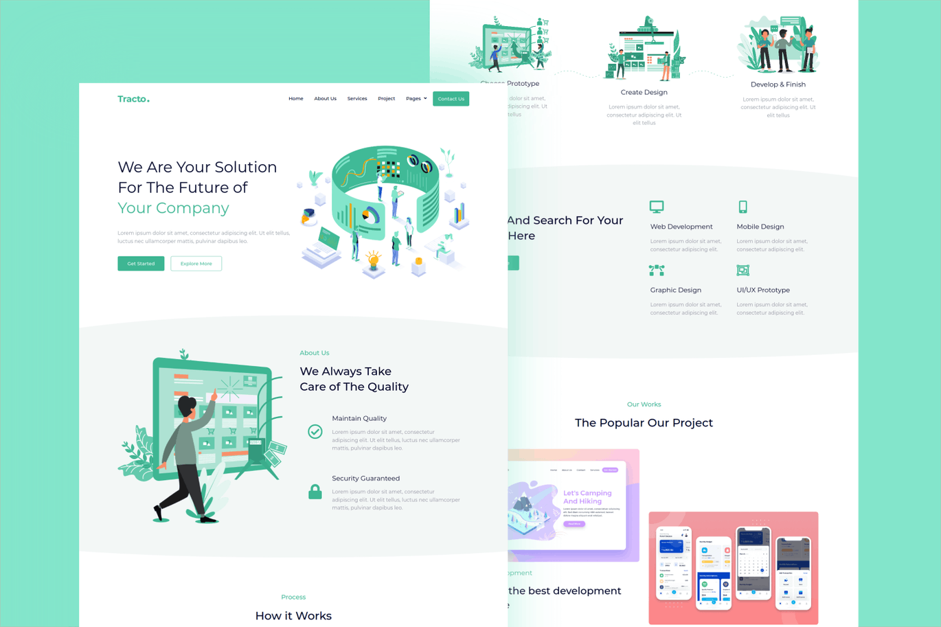 Tracto – Creative Agency Elementor Template Kit