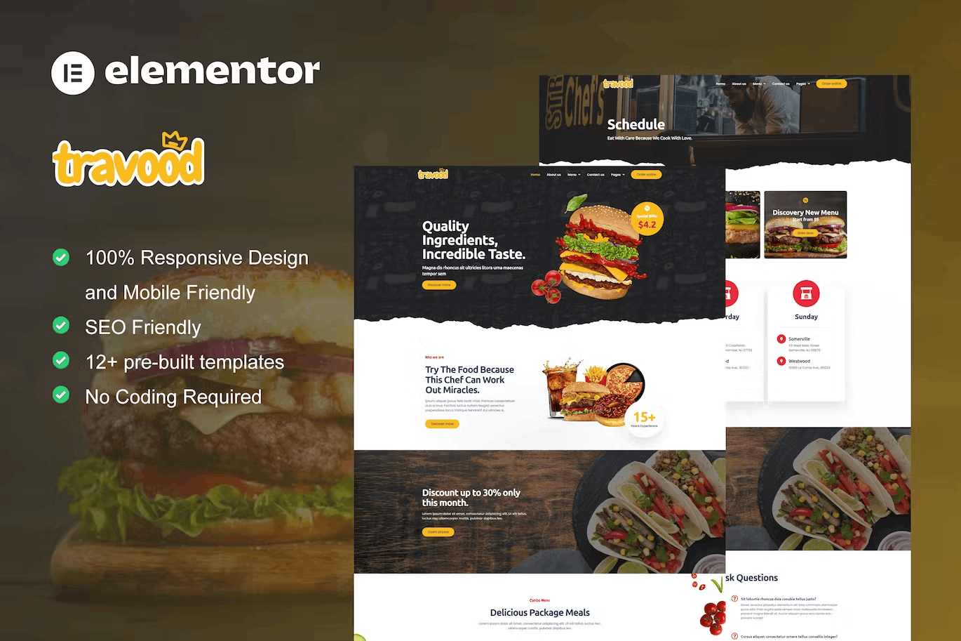 Travood – Food Truck & Street Food Template Kit
