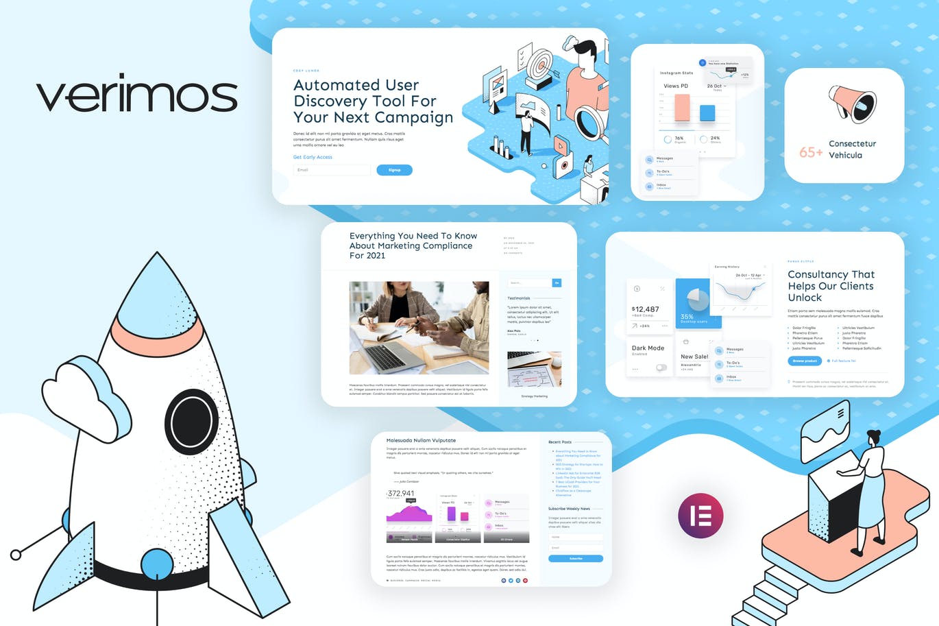 Verimos – Tech Startup & Digital Company Template Kit