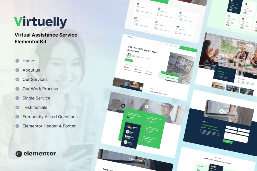 Virtuelly – Virtual Assistant Service Elementor Template Kit Virtuelly – Virtual Assistant Service Elementor Template Kit