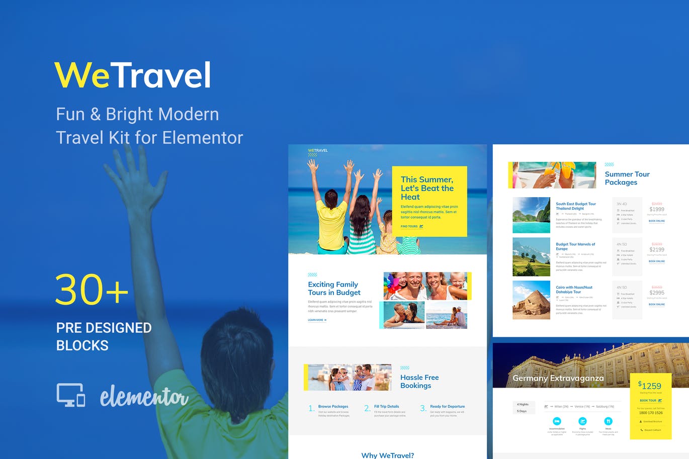 Wetravel – Travel And Tourism Template Kit