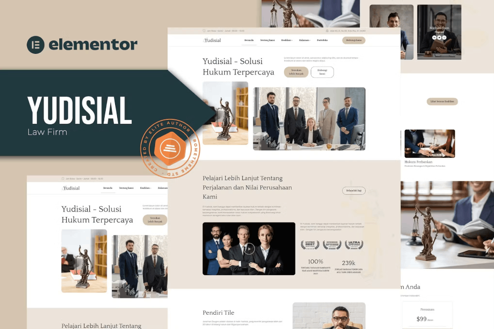 Yudisial – Law Firm Elementor Template Kit Yudisial – Law Firm Elementor Template Kit