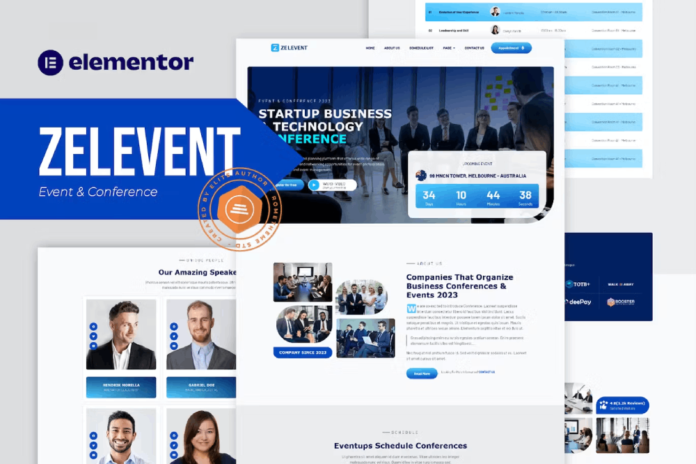 Zelevent – Event & Conference Elementor Template Kit Zelevent – Event & Conference Elementor Template Kit