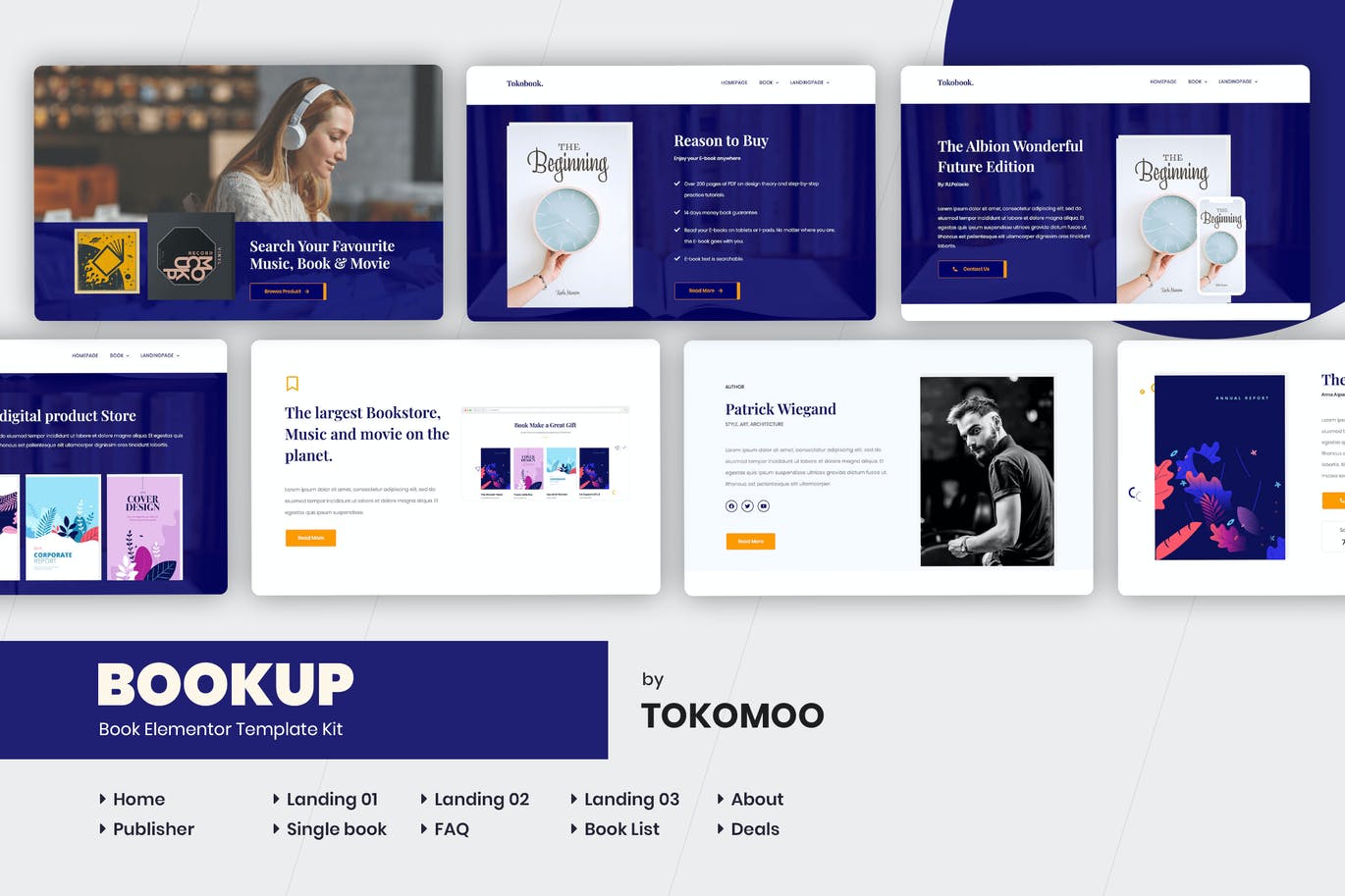 Bookup | Book Elementor Template Kit