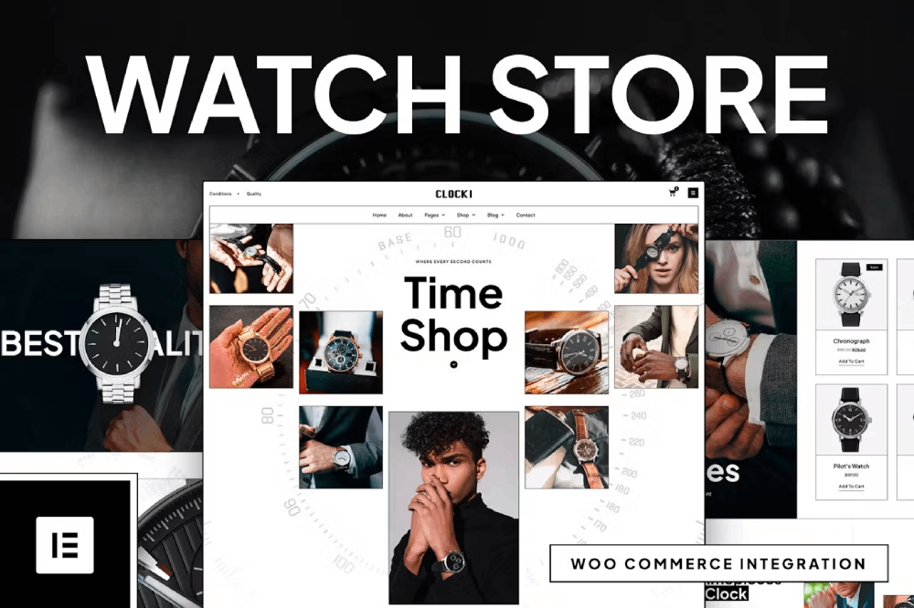 Clocki – Watch Store Elementor Pro Template Kit