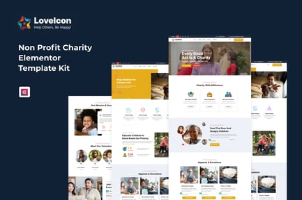 Loveicon – Nonprofit Charity Elementor Template Kit Loveicon – Nonprofit Charity Elementor Template Kit