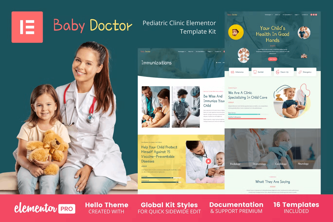 Baby Doctor – Pediatric Clinic Elementor Template Kit
