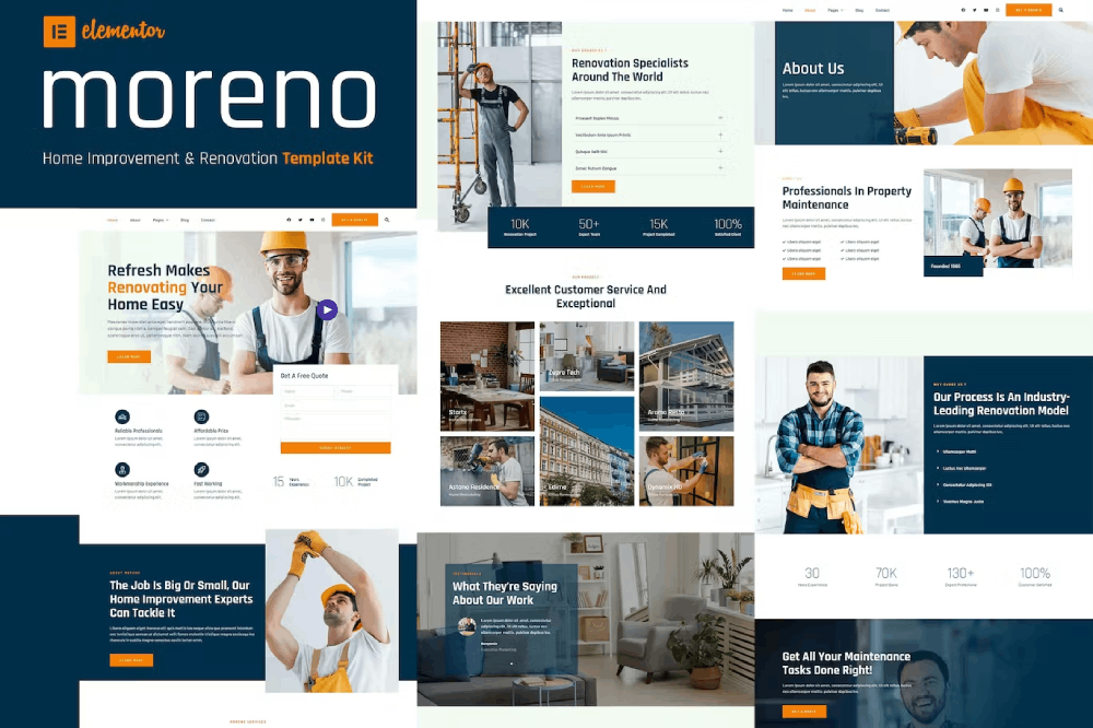 Moreno – Home Improvement & Renovation Template Kit
