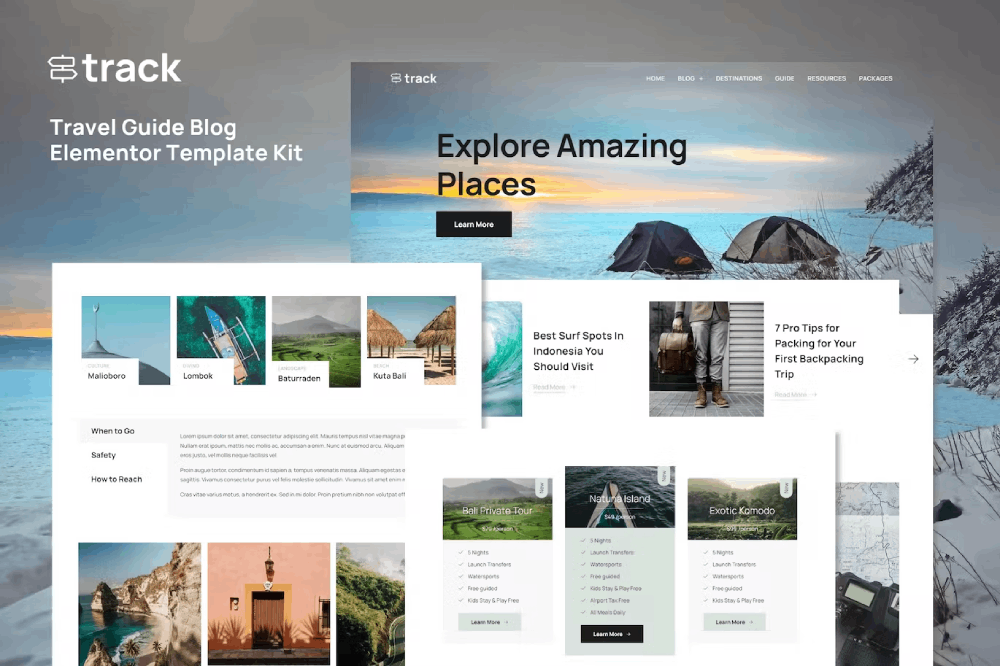 Track – Travel Guide Blog Elementor Kit