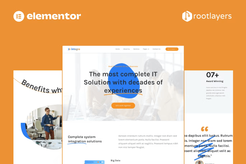 Integra – It Solution & Services Elementor Template Kit Integra – It Solution & Services Elementor Template Kit